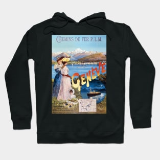 Geneva Switzerland Vintage Poster 1890 Hoodie